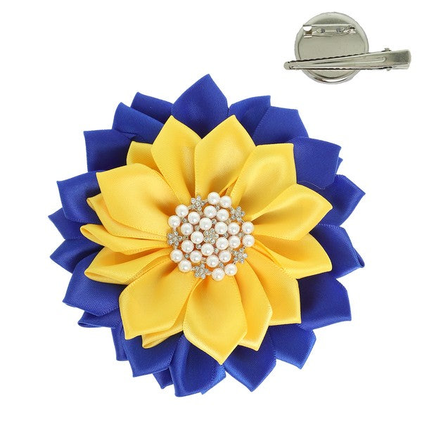 Pearl Rhinestone Brooch
