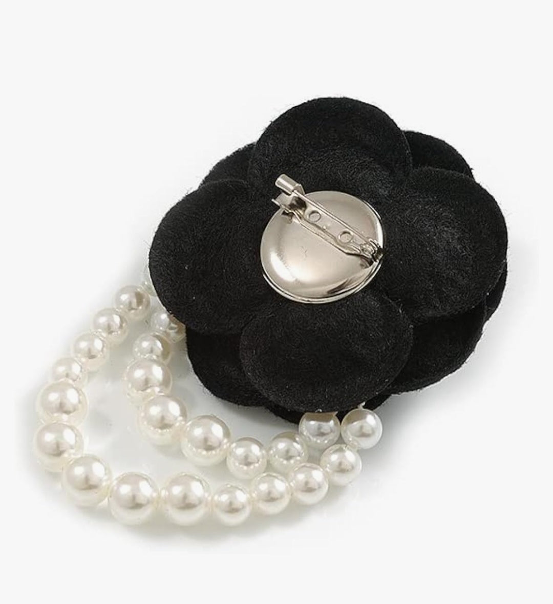 Rose Flower Pearl Brooch