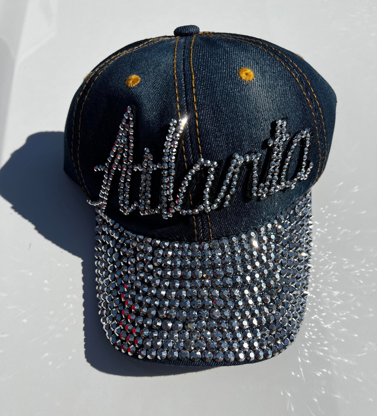 Denim Bling Baseball Cap