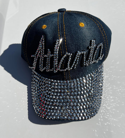 Denim Bling Baseball Cap
