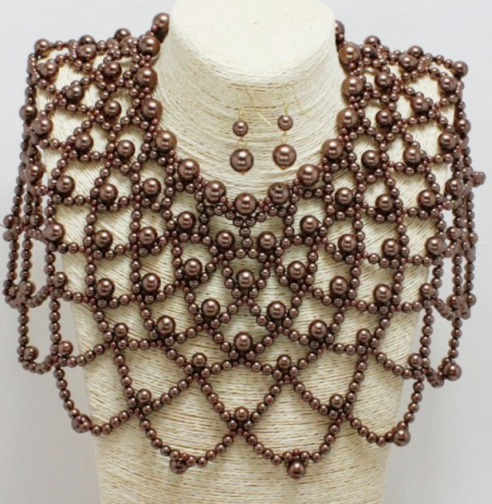 Savannah Bronze Pearl Choker