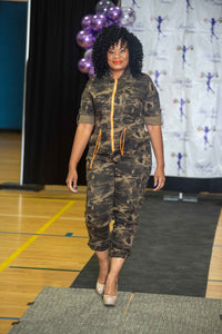 Camo Cargo Jumpsuit