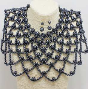 Savannah Blue Pearl Choker