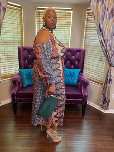 Multi Paisley Print Dress